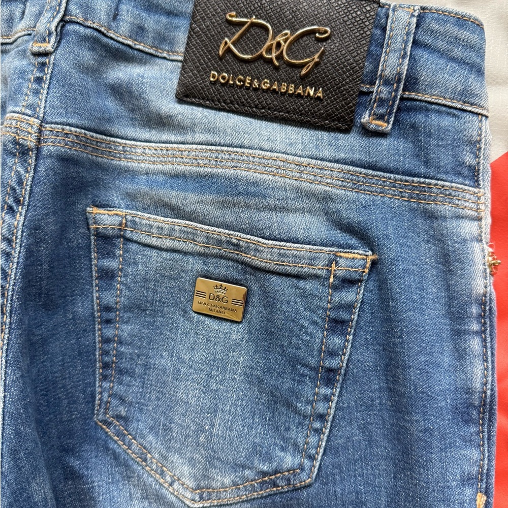 Dolce & Gabbana Blue Classic Straight Denim Jeans - Picture 5 of 8